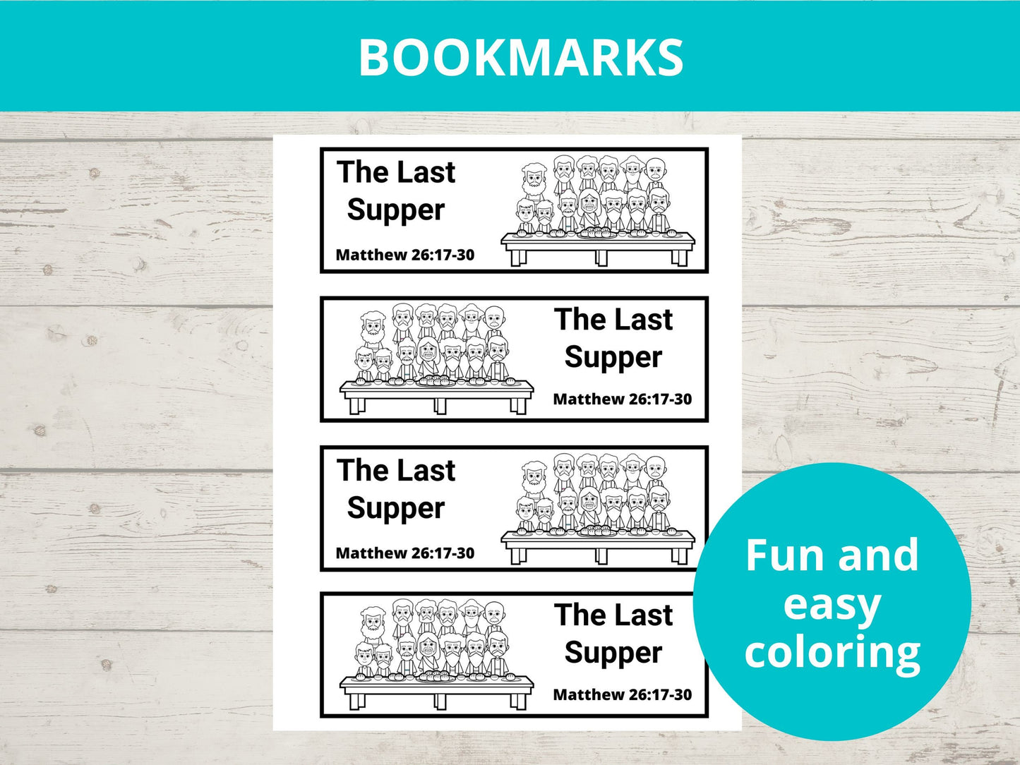 Last Supper Printable Activity Pack