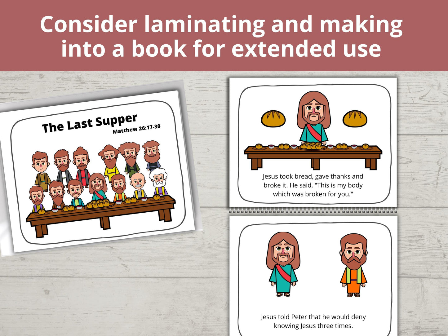 The Last Supper Printable Posters and Coloring Pages