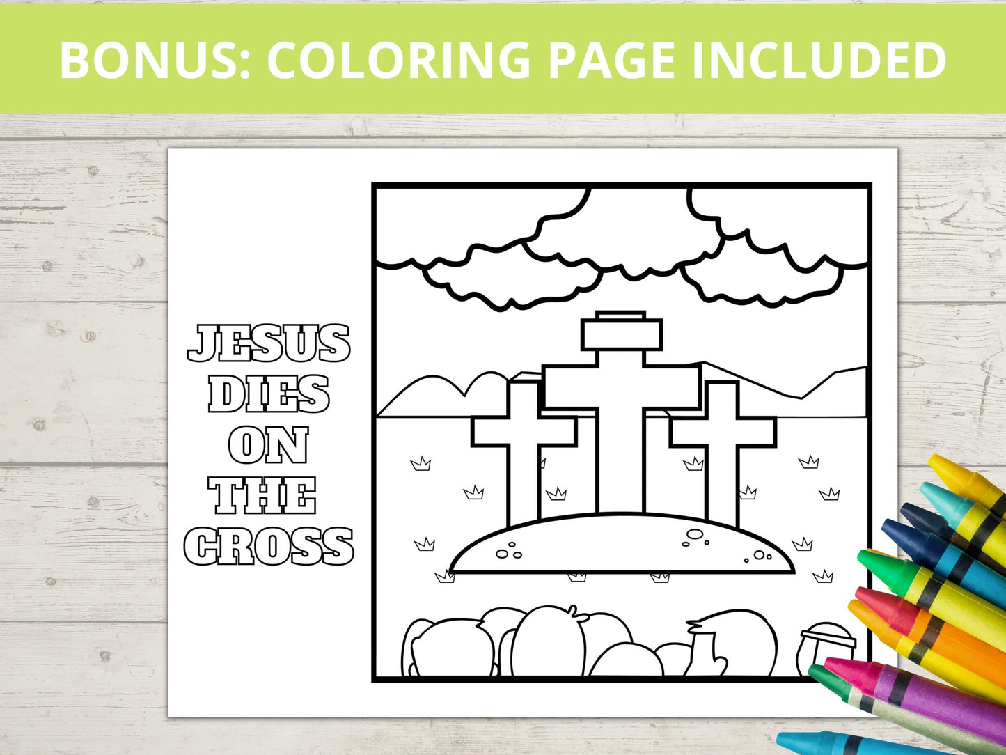 Jesus Dies on Cross Printable Mini Book