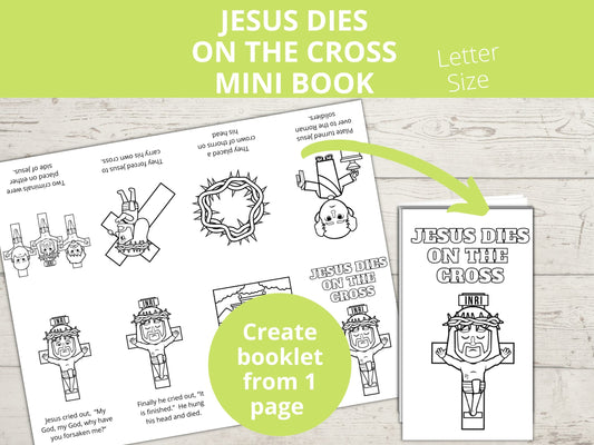 Jesus Dies on Cross Printable Mini Book