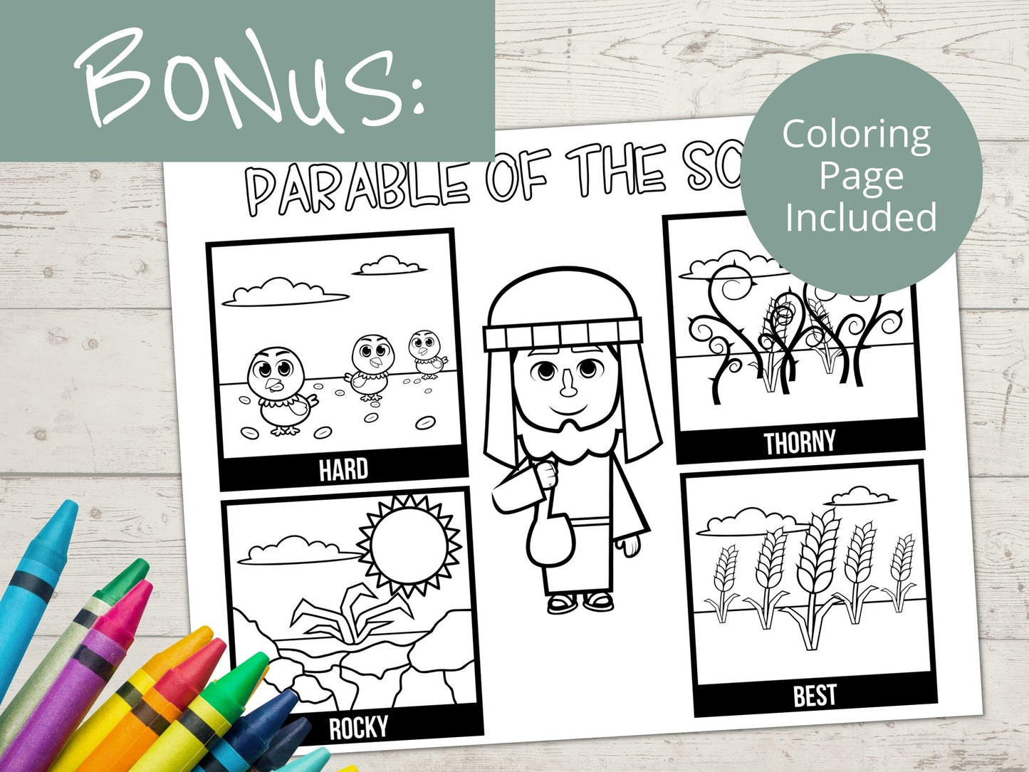 Parable of the Sower Printable Activity Page