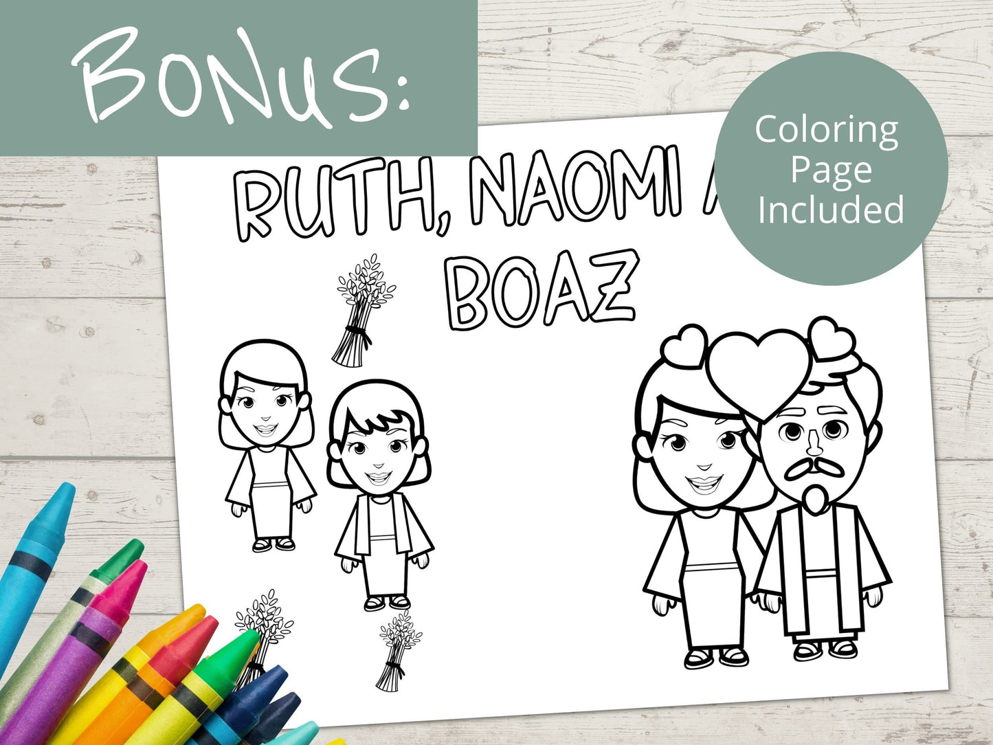 Ruth and Naomi Printable Activity Page