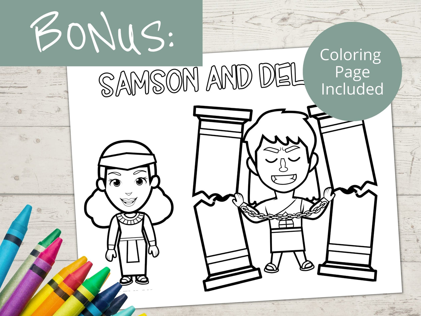 Samson and Delilah Printable Activity Page