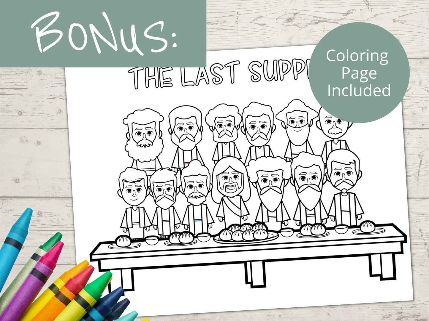 Last Supper Printable Activity Page