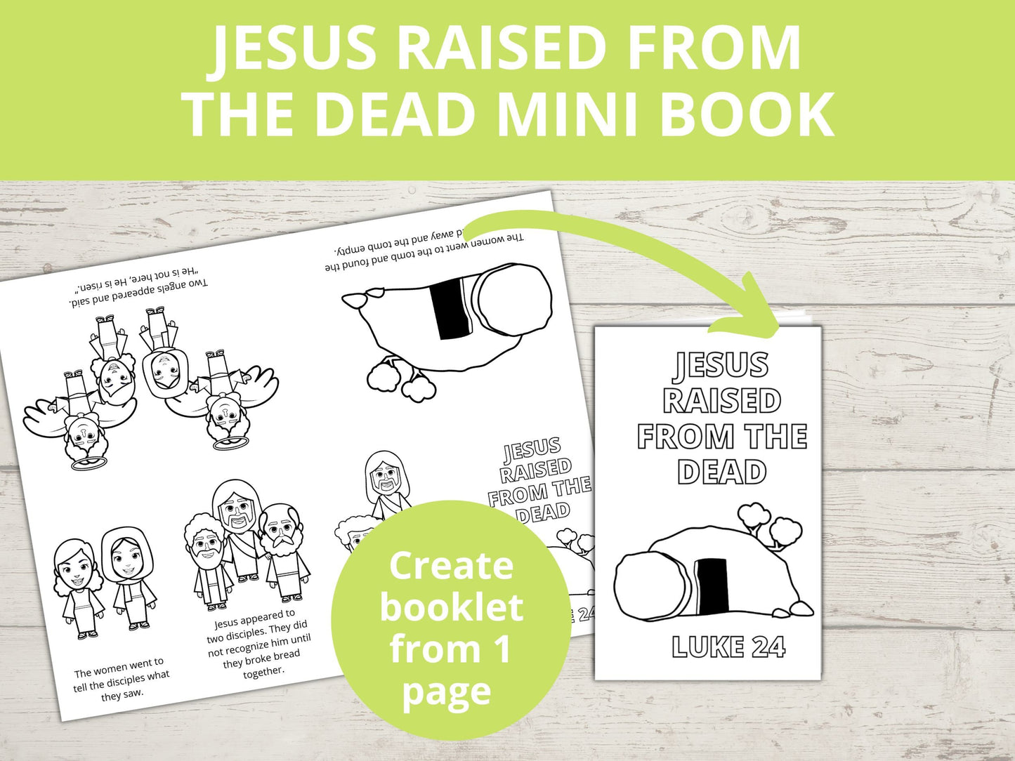 Jesus is Raised from the Dead Printable Mini Book