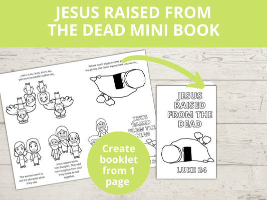 Jesus is Raised from the Dead Printable Mini Book