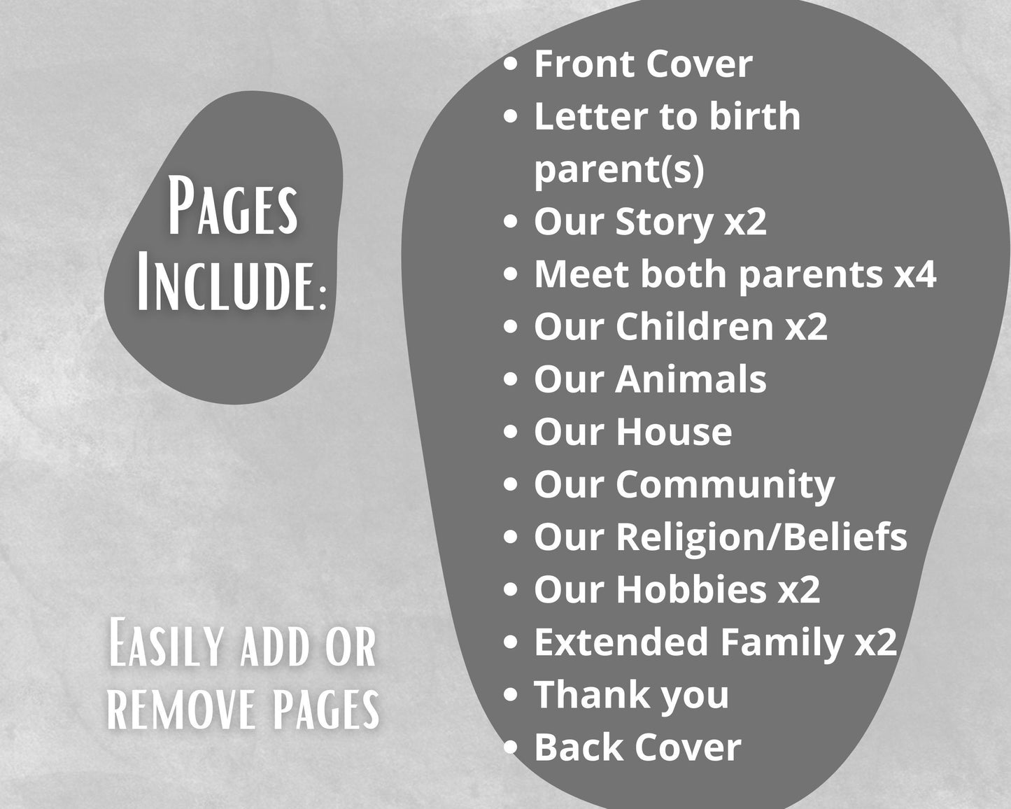 Adoption Profile Book Template