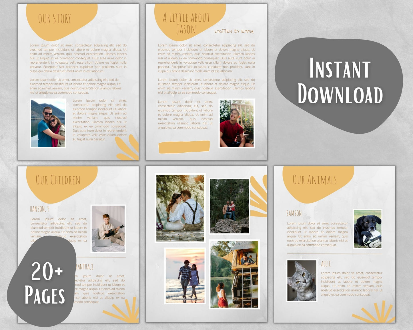 Adoption Profile Book Template