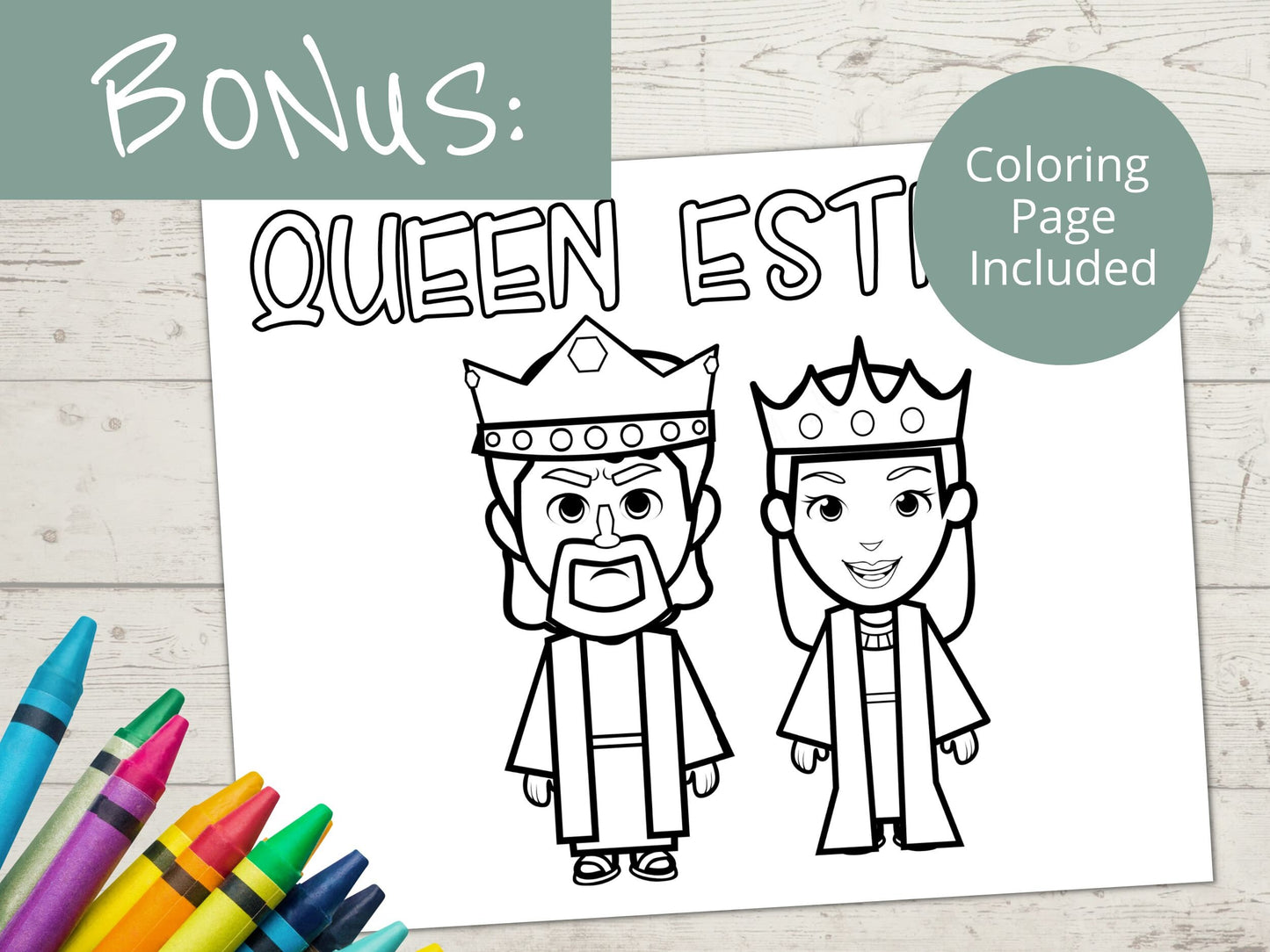 Queen Esther Printable Activity Page