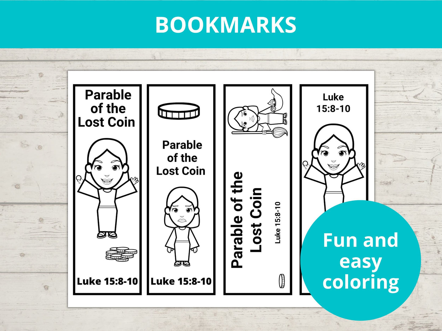 Parable of Lost Coin Printable Activity Pack